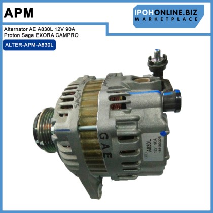 APM Alternator AE A830L 12V 90A Proton Saga EXORA CAMPRO APM Alternator AE A830L 12V 90A Proton Saga EXORA CAMPRO